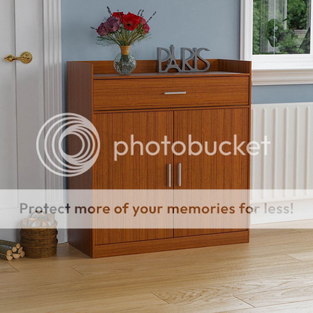 Dalby 2 Door 1 Drawer Shoe Storage Cupboard Footwear Organiser